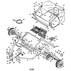 Lawn sweeper replacement parts